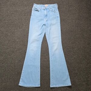 MOTHER Light Wash High-Rise Flare Jeans